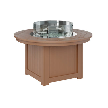 Berlin Gardens Donoma Round Poly Lumber Fire Pit Table