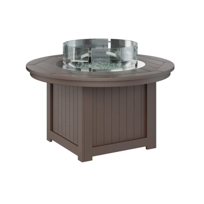Berlin Gardens Donoma Round Poly Lumber Fire Pit Table