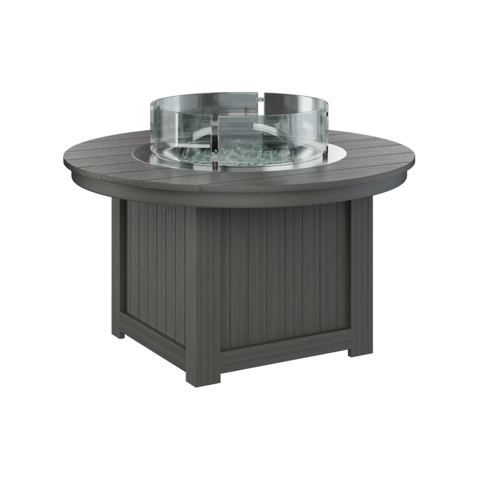 Berlin Gardens Donoma Round Poly Lumber Fire Pit Table