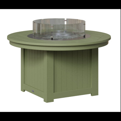 Berlin Gardens Donoma Round Poly Lumber Fire Pit Table