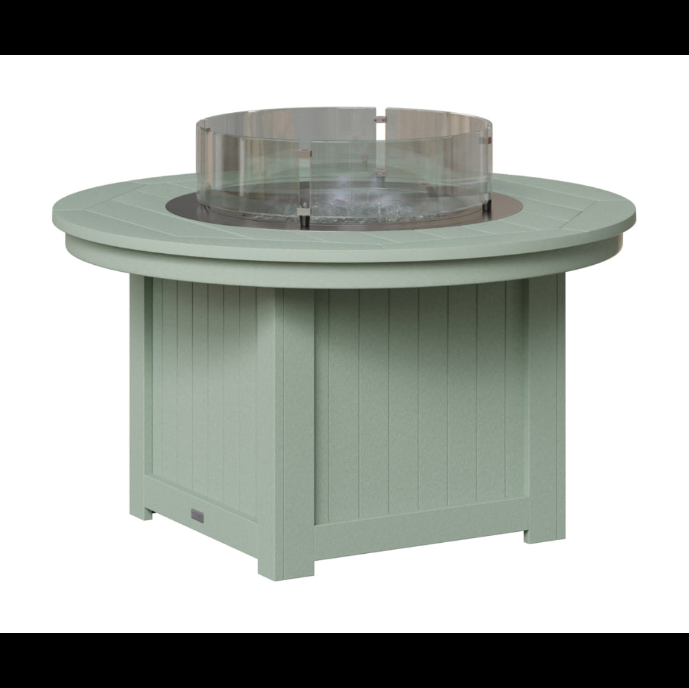Berlin Gardens Donoma Round Poly Lumber Fire Pit Table