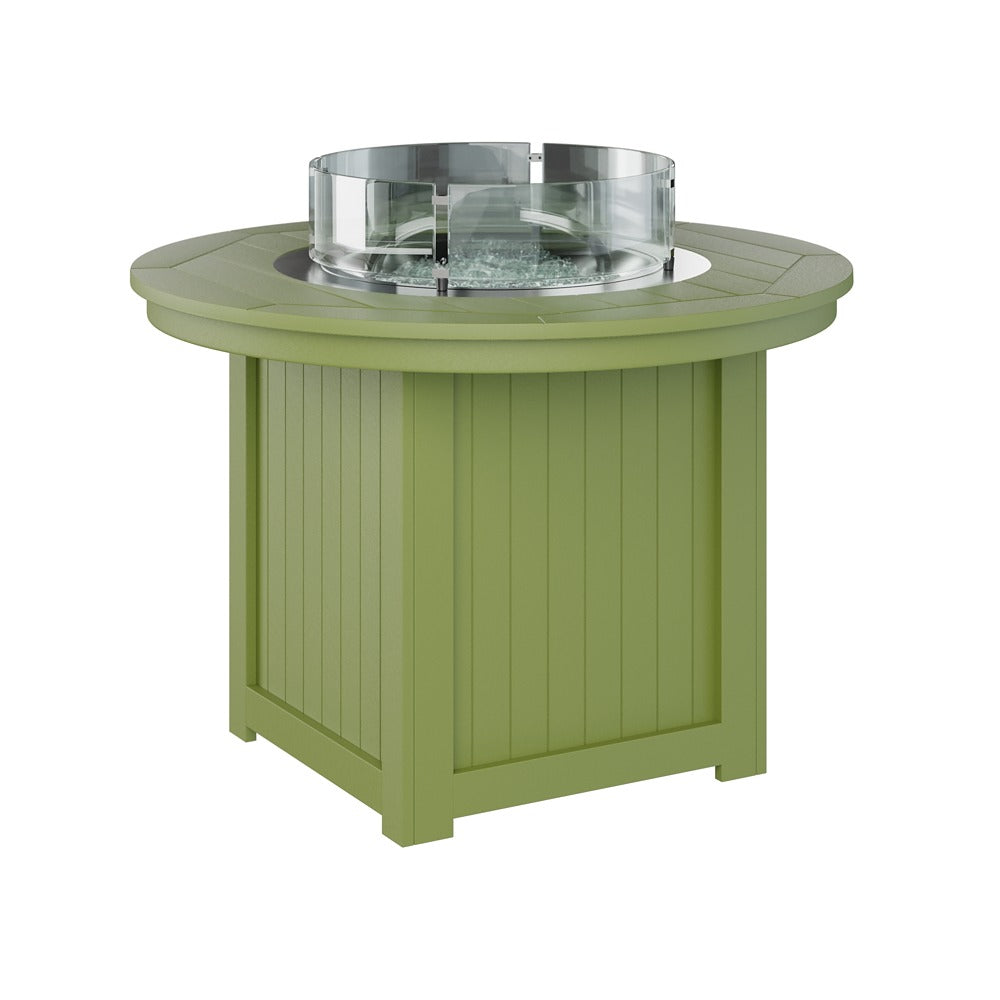 Berlin Gardens Donoma 44″ Round Dining Poly Lumber Fire Pit Table