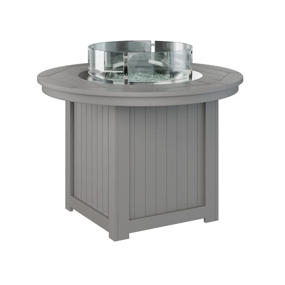 Berlin Gardens Donoma 44″ Round Dining Poly Lumber Fire Pit Table