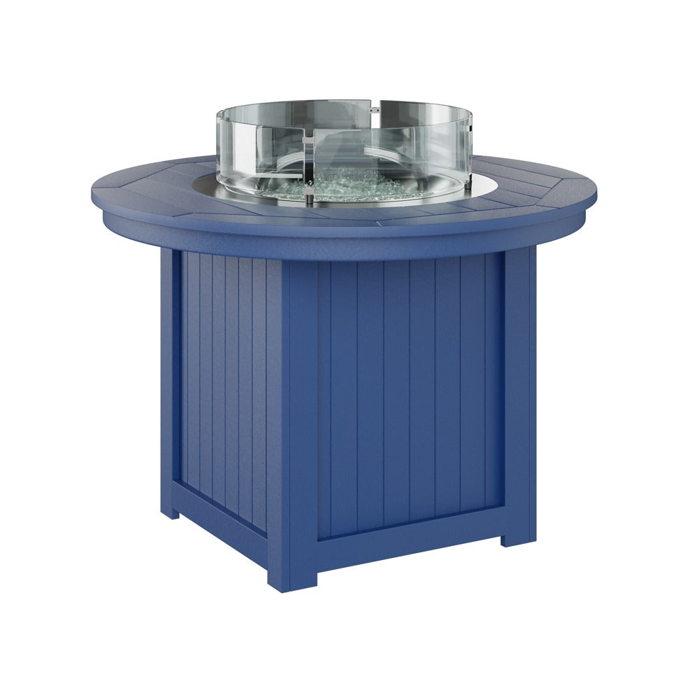 Berlin Gardens Donoma 44″ Round Dining Poly Lumber Fire Pit Table