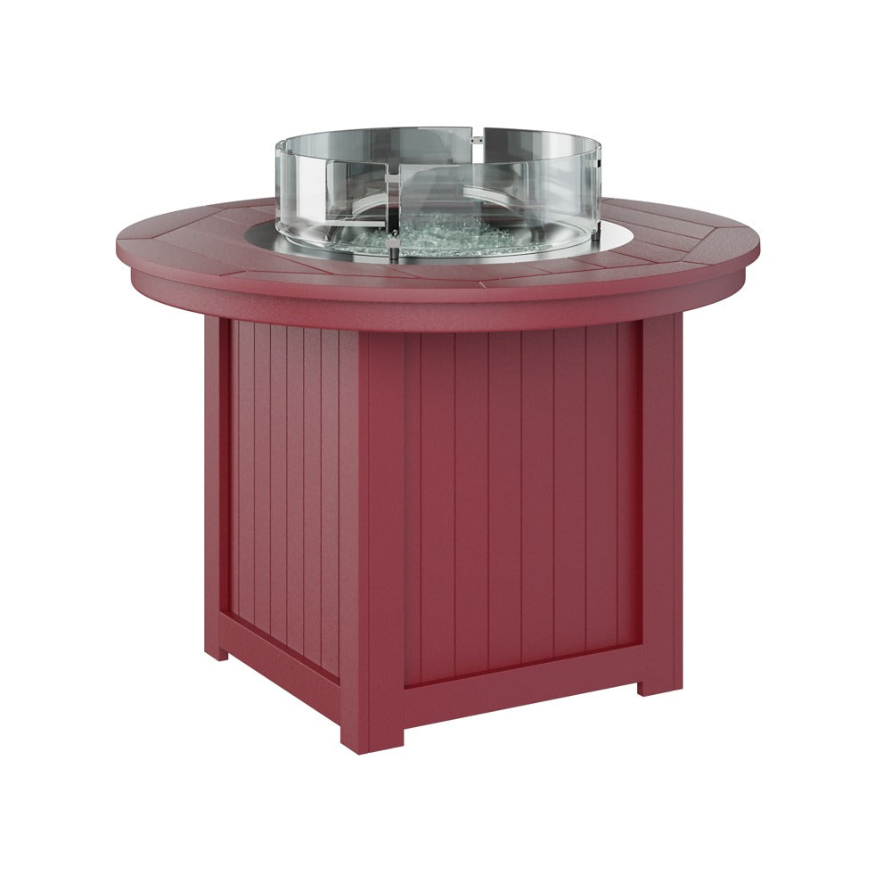 Berlin Gardens Donoma 44″ Round Dining Poly Lumber Fire Pit Table