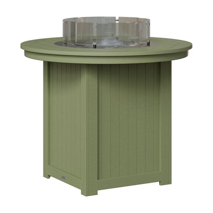 Berlin Gardens Donoma 44″ Round Counter Height Poly Lumber Fire Pit Table
