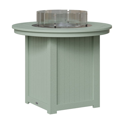 Berlin Gardens Donoma 44″ Round Counter Height Poly Lumber Fire Pit Table