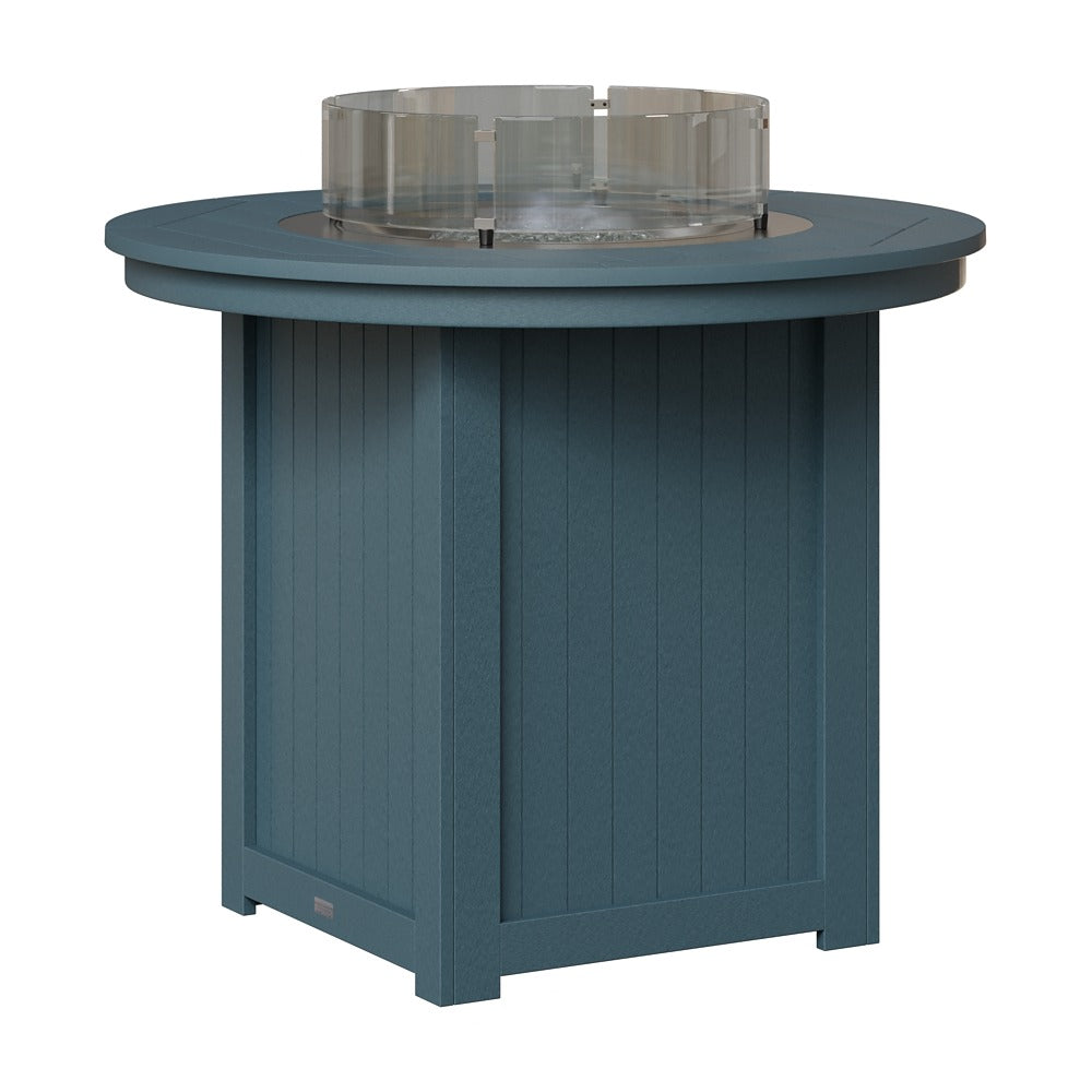 Berlin Gardens Donoma 44″ Round Counter Height Poly Lumber Fire Pit Table