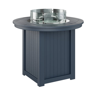 Berlin Gardens Donoma 44″ Round Counter Height Poly Lumber Fire Pit Table