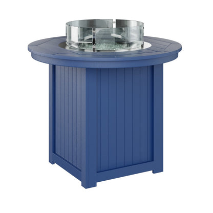 Berlin Gardens Donoma 44″ Round Counter Height Poly Lumber Fire Pit Table