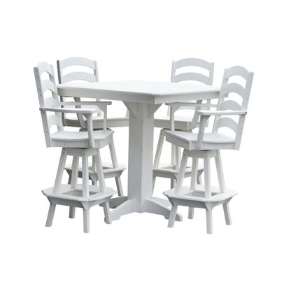 Keystone Amish Co. Josie 5-Piece Poly Outdoor Bar Dining Set