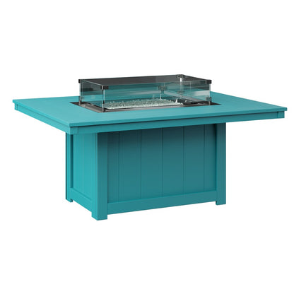 Berlin Gardens Donoma Rectangular Poly Lumber Fire Pit Table