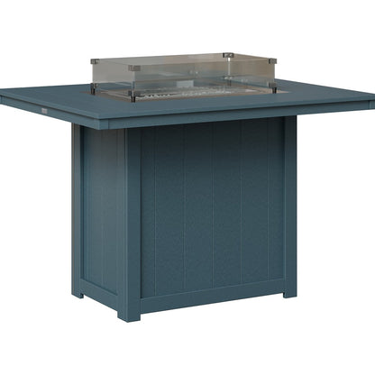 Berlin Gardens Donoma 54″ Rectangular Counter Height Poly Lumber Fire Pit Table