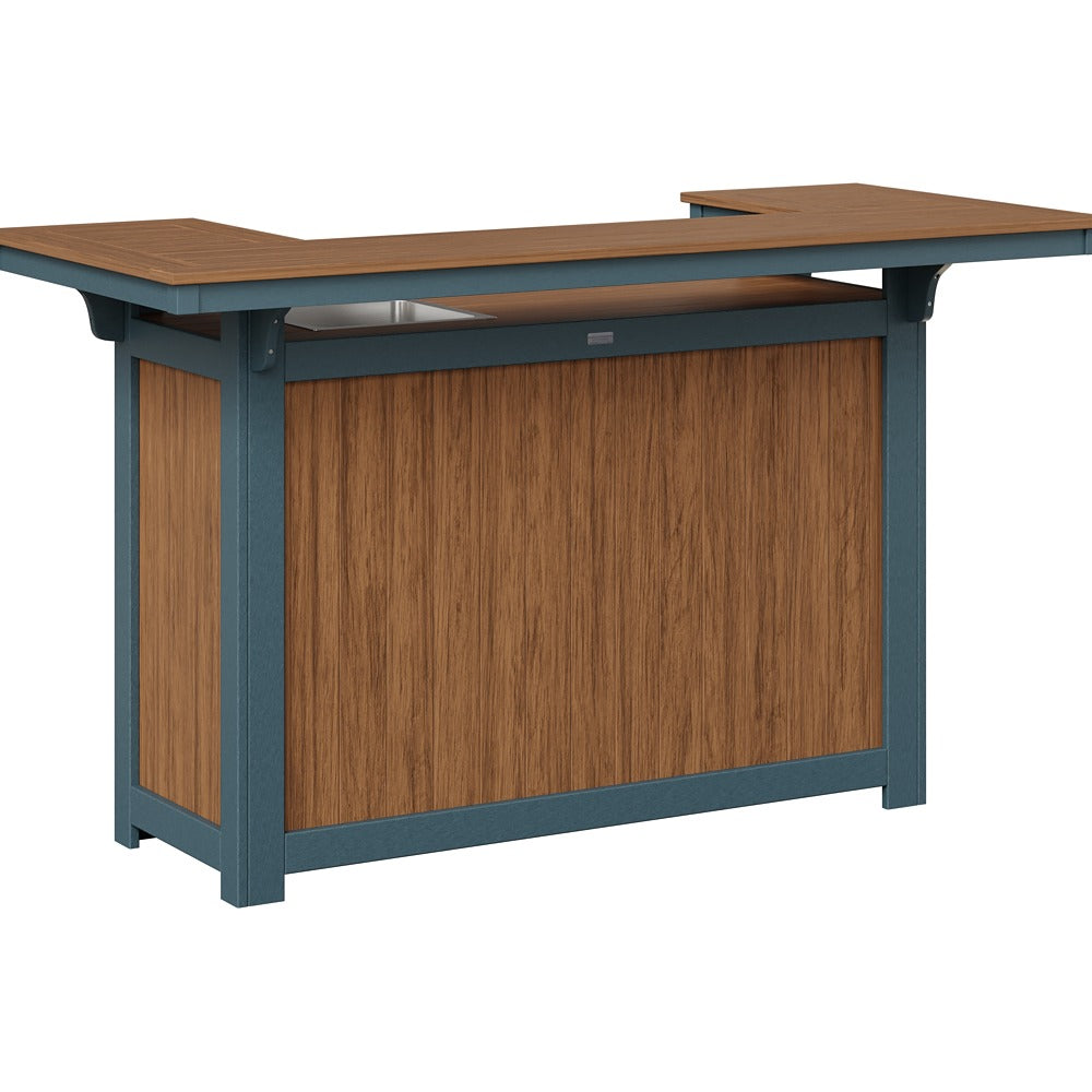Berlin Gardens Poly Lumber Outdoor Island with Ice Bowl