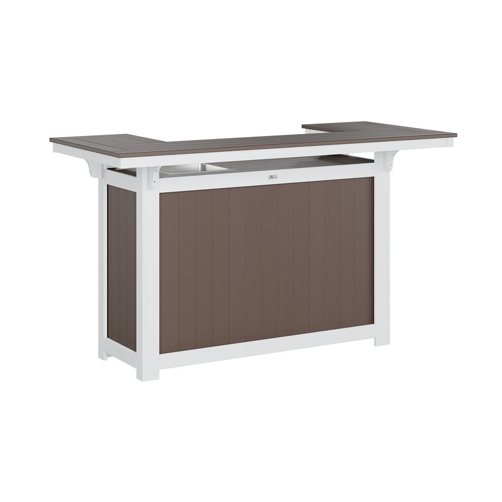 Berlin Gardens Poly Lumber Outdoor Island with Ice Bowl