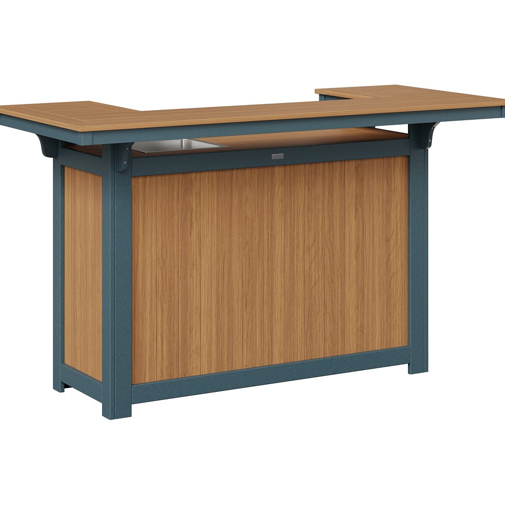 Berlin Gardens Poly Lumber Outdoor Island with Ice Bowl