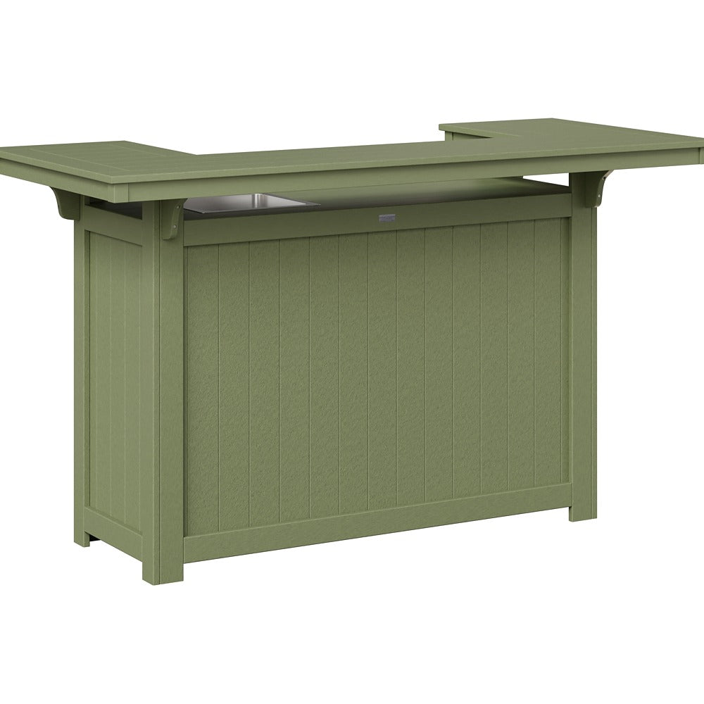 Berlin Gardens Poly Lumber Outdoor Island with Ice Bowl