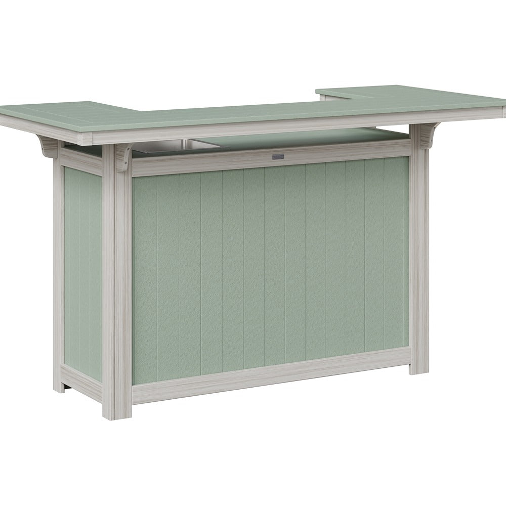 Berlin Gardens Poly Lumber Outdoor Island with Ice Bowl