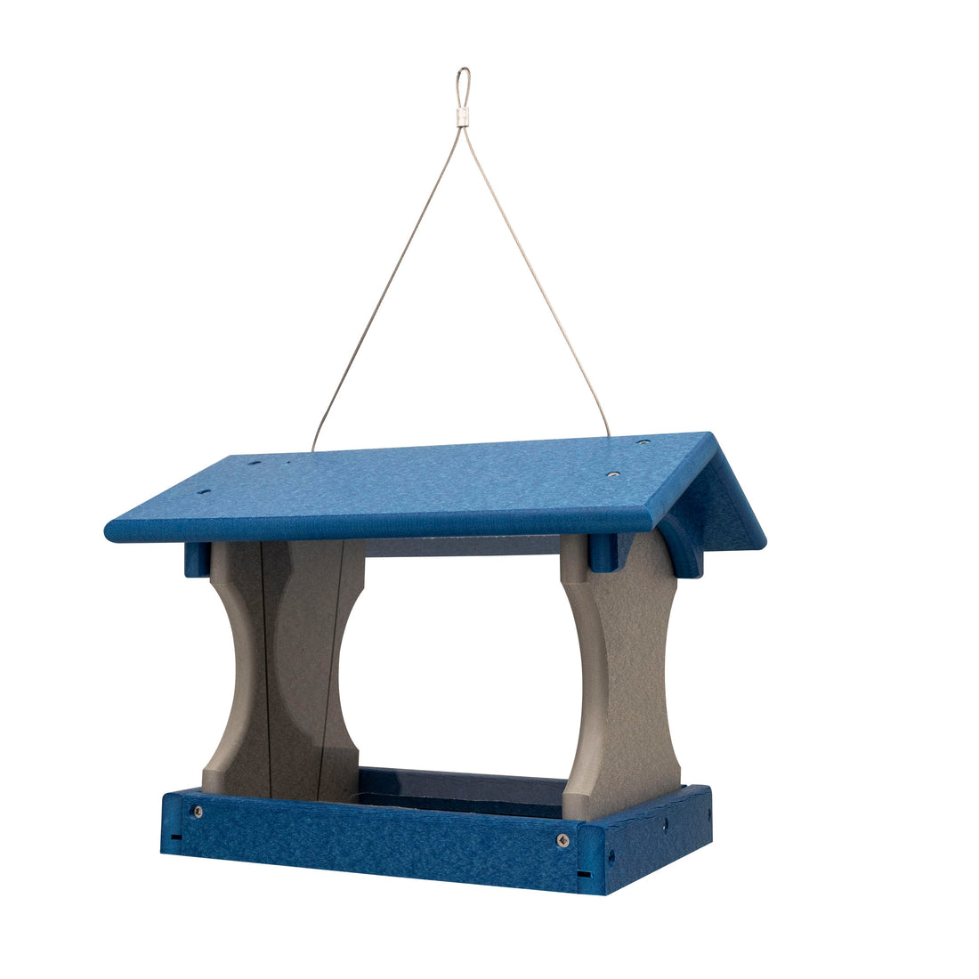 Stratton Field Poly Lumber Hanging Small Bird Feeder with Screen Floor