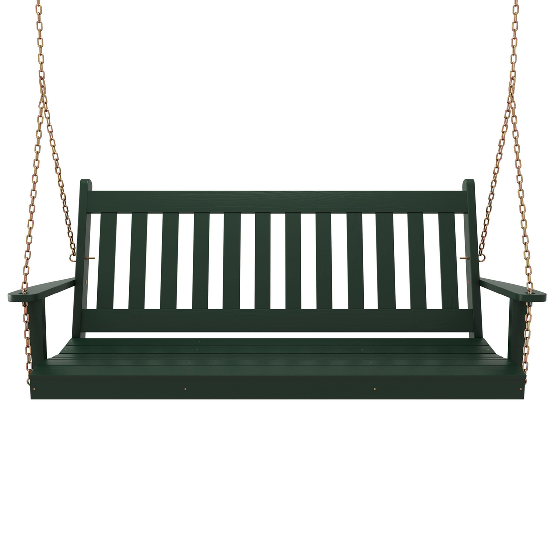 Keystone Amish Co. 4 Foot Franklin Porch Swing, Dark Green