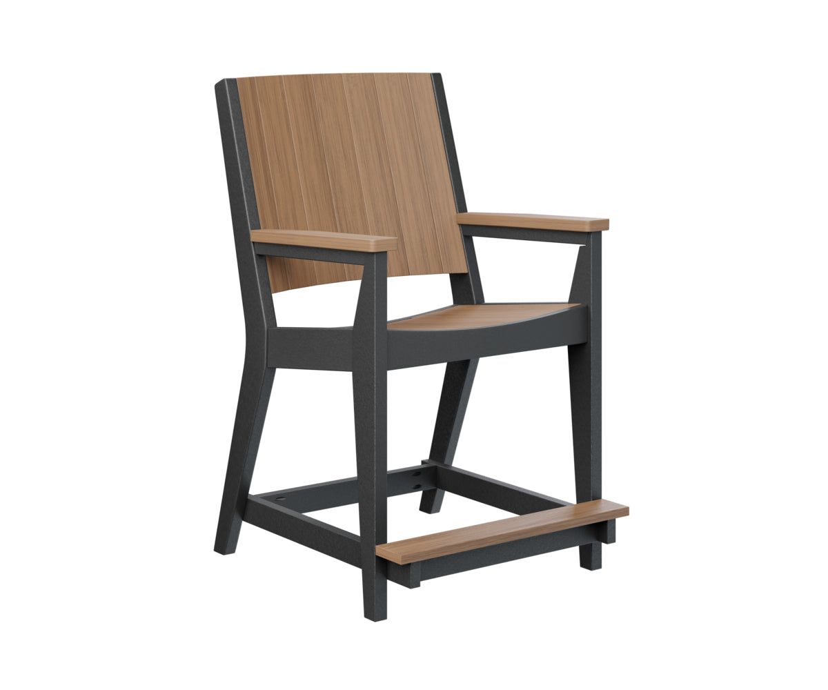 Berlin Gardens Mayhew Outdoor Poly Lumber Chat Counter Chair