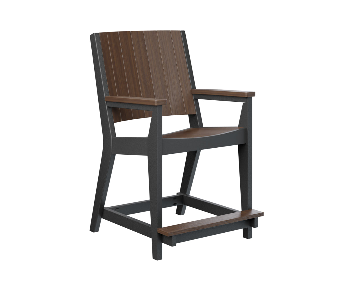 Berlin Gardens Mayhew Outdoor Poly Lumber Chat Counter Chair