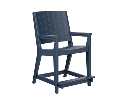 Berlin Gardens Mayhew Outdoor Poly Lumber Chat Counter Chair