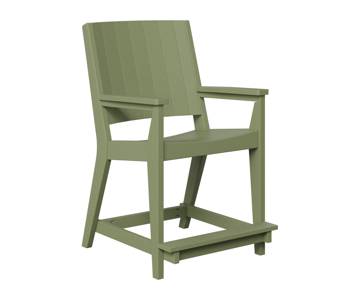 Berlin Gardens Mayhew Outdoor Poly Lumber Chat Counter Chair