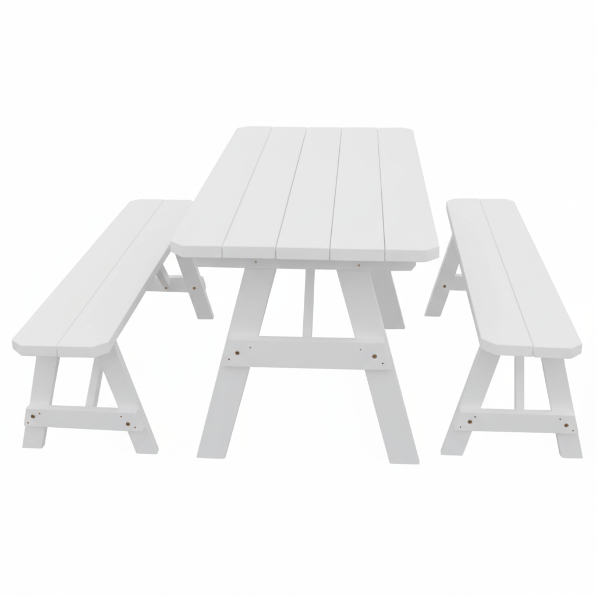 Keystone Amish Co. Pine Traditional Outdoor Dining Set with Benches