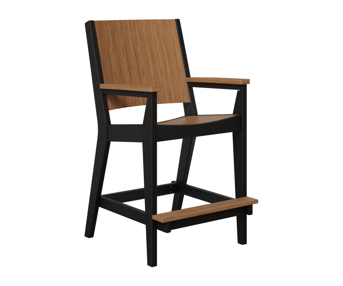 Berlin Gardens Mayhew Outdoor Poly Lumber Chat Bar Height Chair