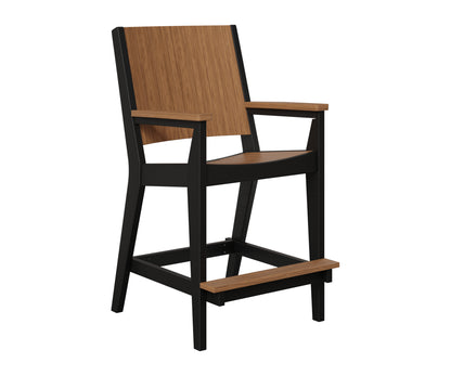 Berlin Gardens Mayhew Outdoor Poly Lumber Chat Bar Height Chair