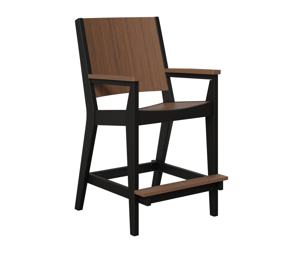 Berlin Gardens Mayhew Outdoor Poly Lumber Chat Bar Height Chair