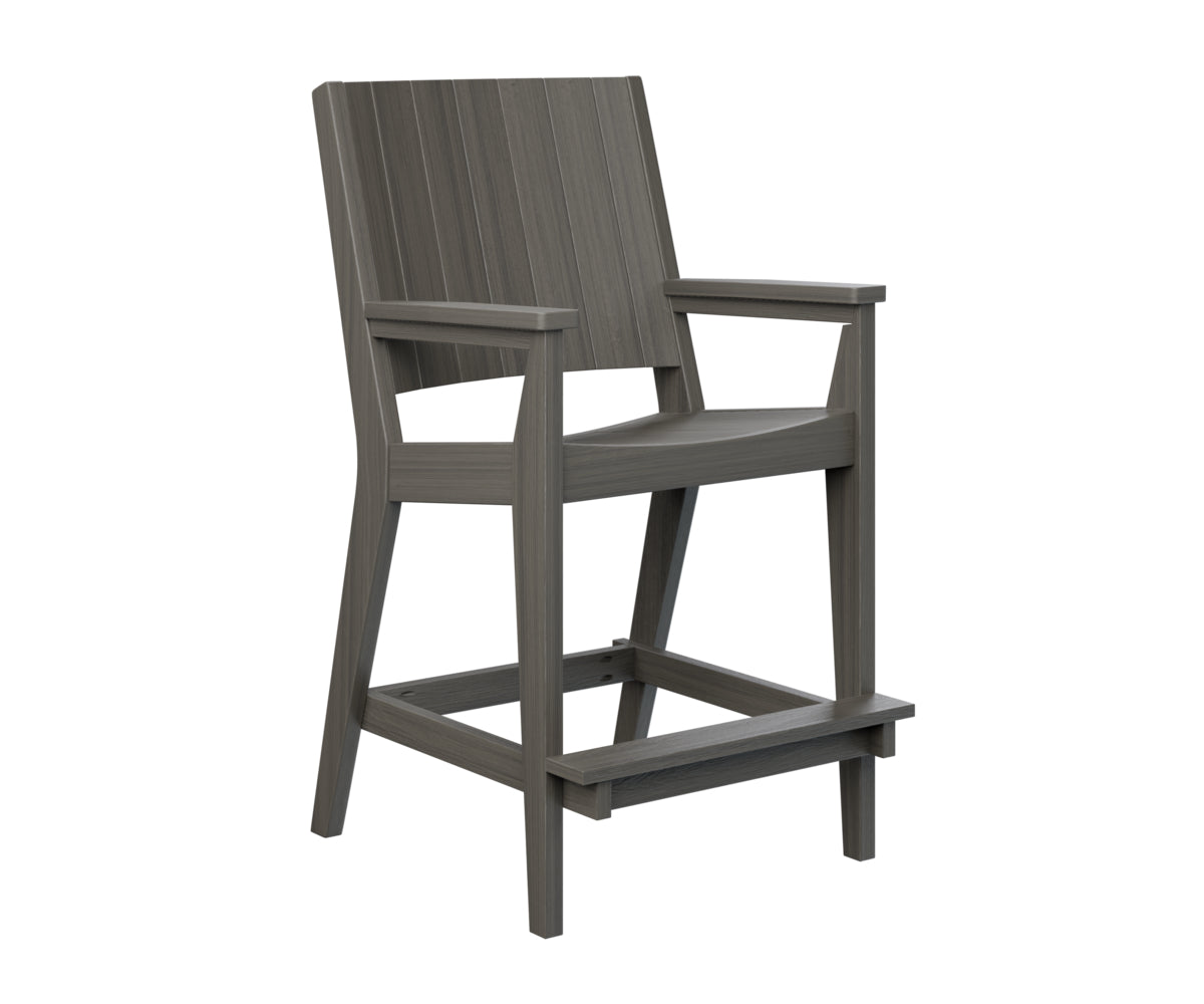 Berlin Gardens Mayhew Outdoor Poly Lumber Chat Bar Height Chair