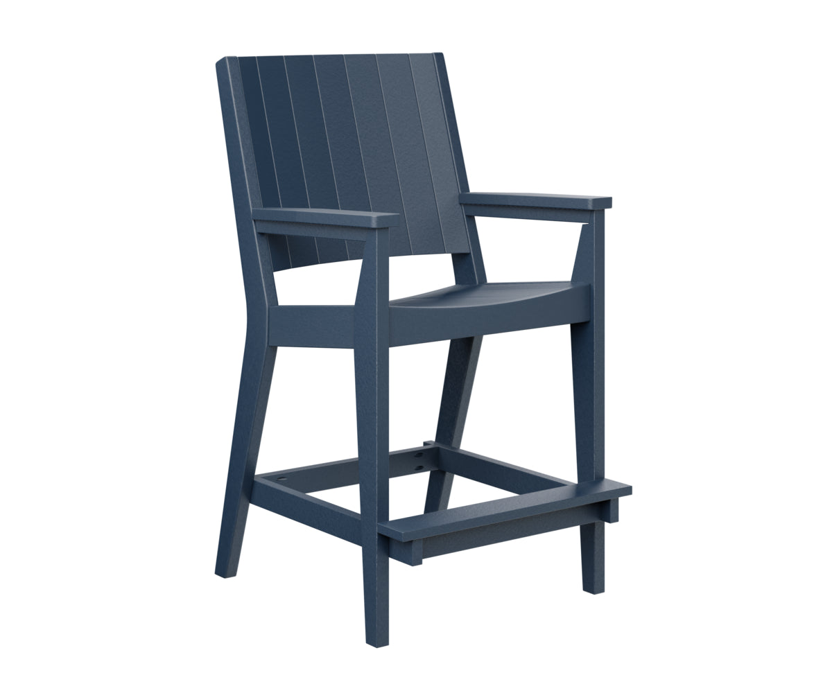 Berlin Gardens Mayhew Outdoor Poly Lumber Chat Bar Height Chair