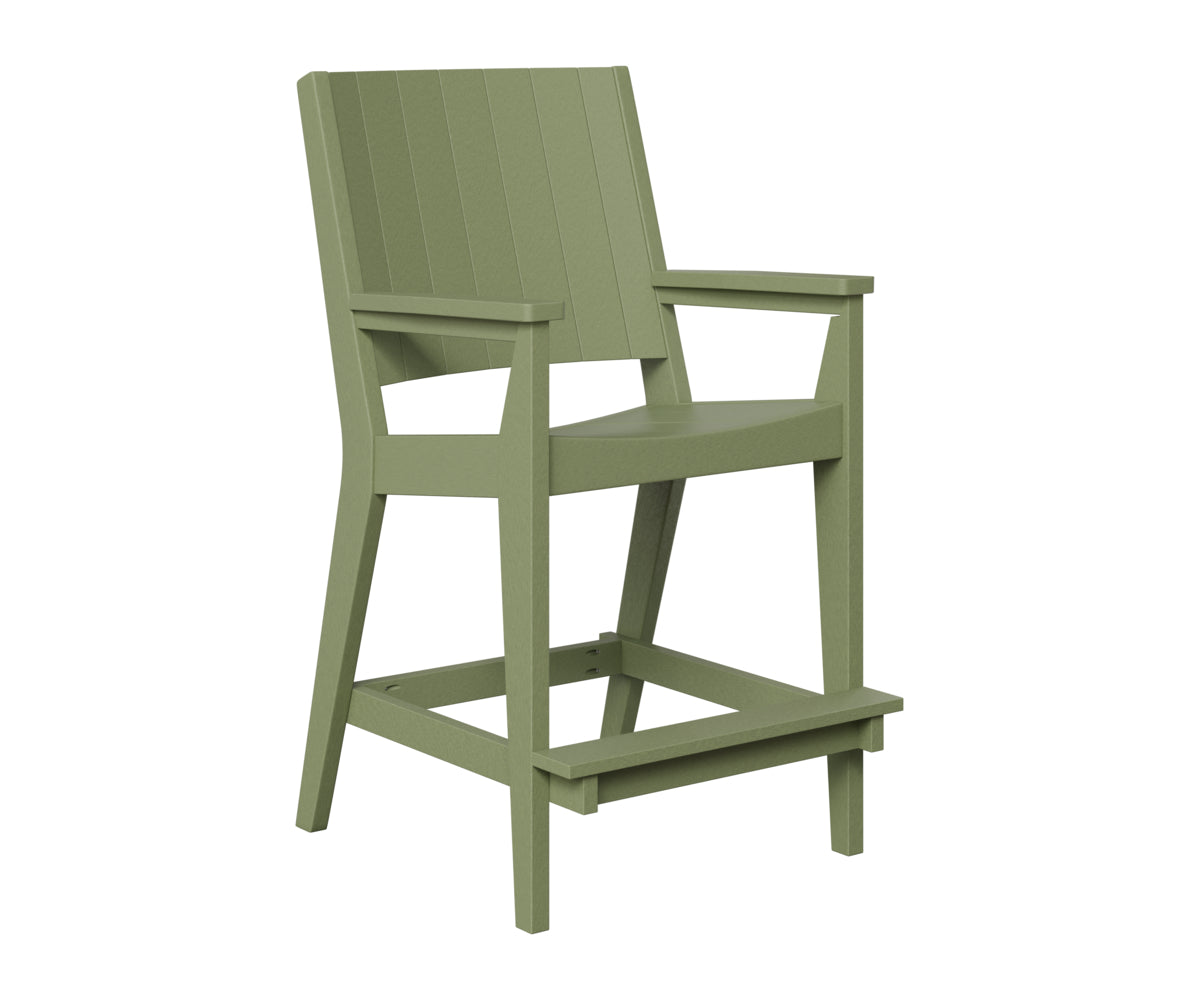 Berlin Gardens Mayhew Outdoor Poly Lumber Chat Bar Height Chair