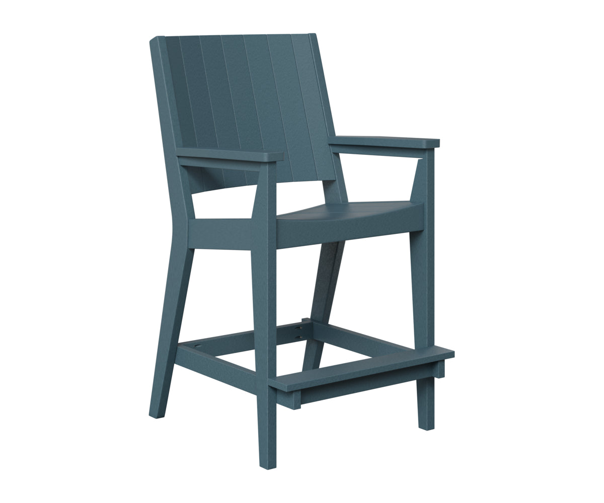 Berlin Gardens Mayhew Outdoor Poly Lumber Chat Bar Height Chair
