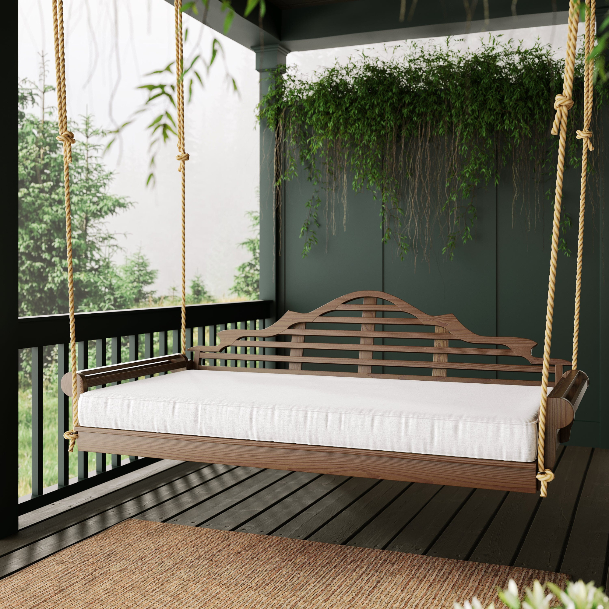 Keystone Amish Co. 4 Foot Milan Porch Swing Bed
