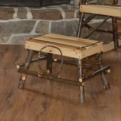 Keystone Amish Co. Hickory Rustic Foot Stool