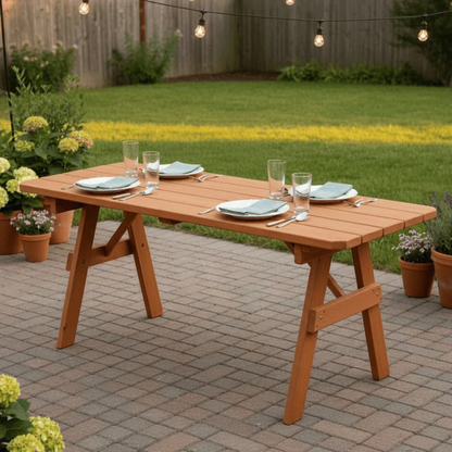 Keystone Amish Co. Traditional Wooden Outdoor Dining Table
