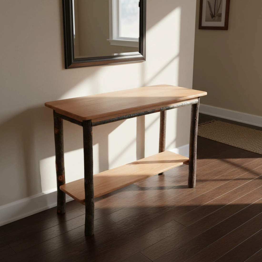 Keystone Amish Co. Hickory Rustic Console Table