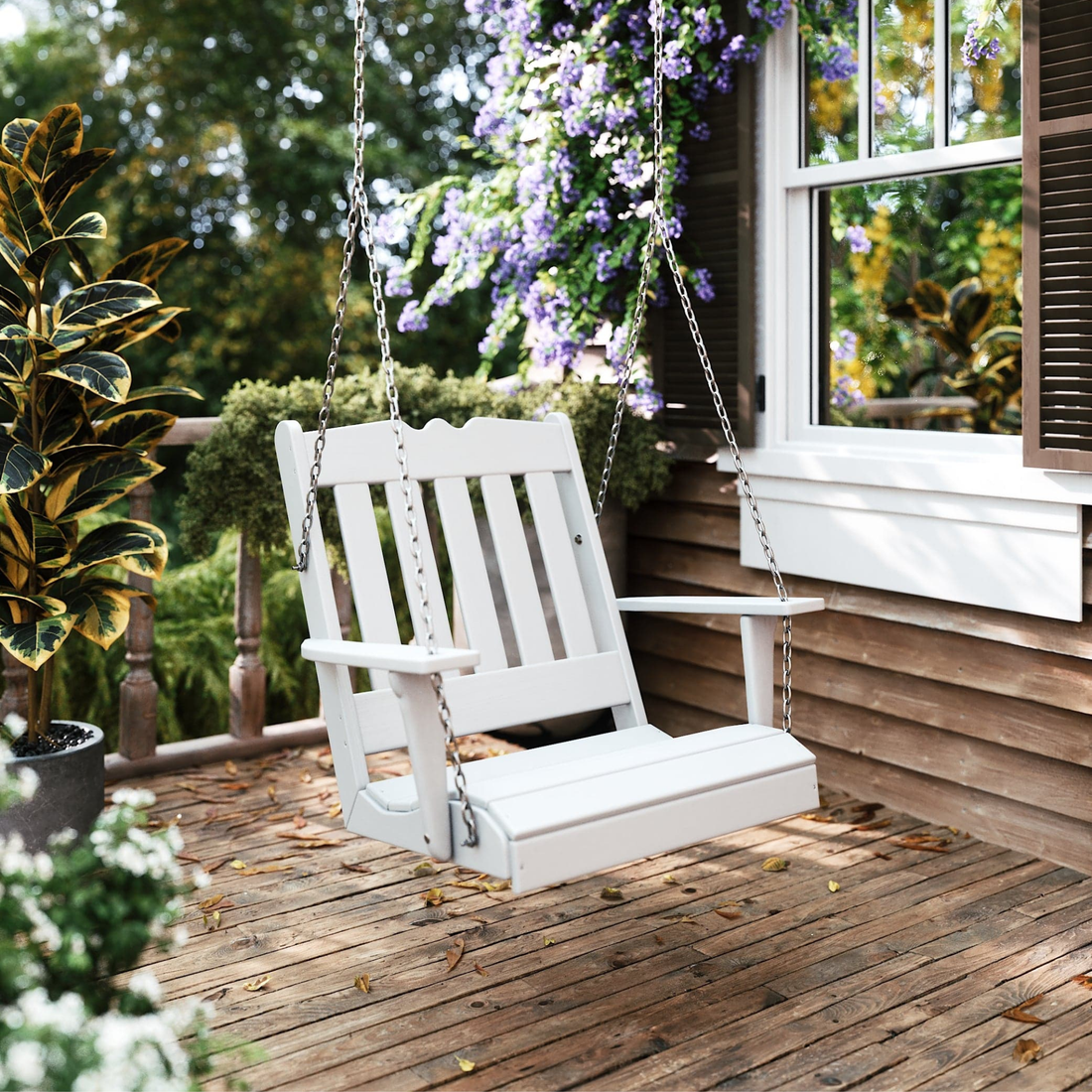 Keystone Amish Co. York Recycled Plastic Swing Chair