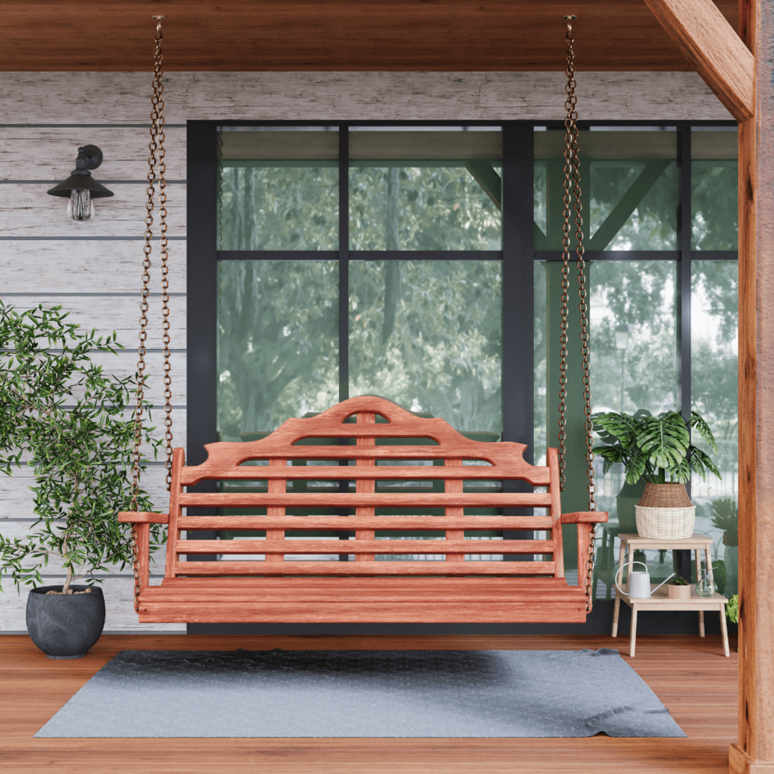 Keystone Amish Co. Milan Red Cedar Porch Swing