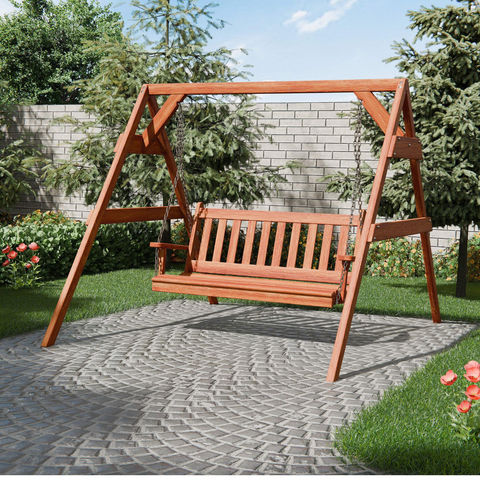 Keystone Amish Co. Franklin Cedar Swing & Stand - Thumbnail 3