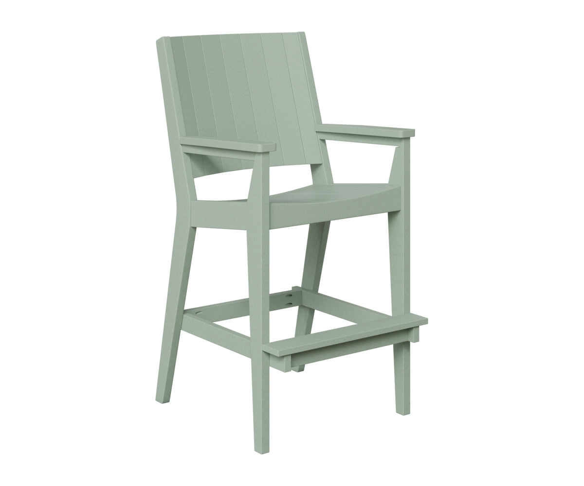 Berlin Gardens Mayhew Outdoor Poly Lumber Chat Extra Tall Bar Height Chair