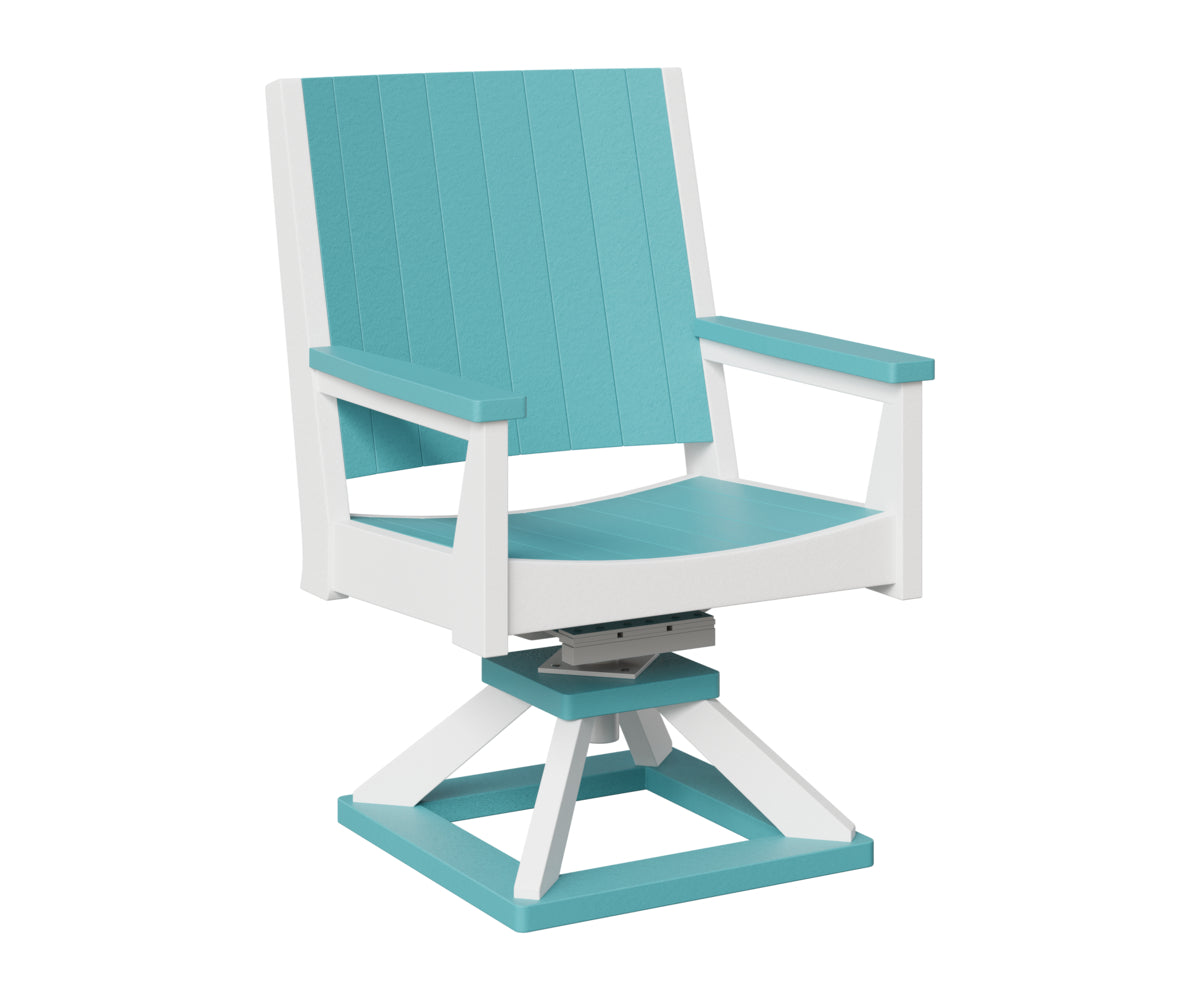 Berlin Gardens Mayhew Outdoor Poly Lumber Chat Swivel Rocker Dining Chair