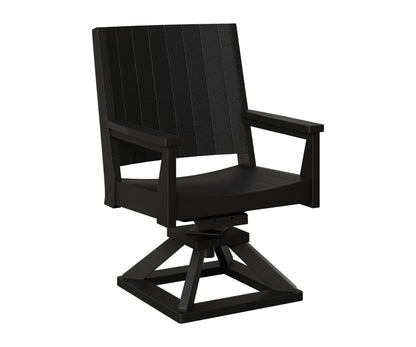 Berlin Gardens Mayhew Outdoor Poly Lumber Chat Swivel Rocker Dining Chair