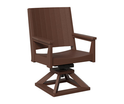 Berlin Gardens Mayhew Outdoor Poly Lumber Chat Swivel Rocker Dining Chair
