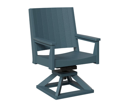 Berlin Gardens Mayhew Outdoor Poly Lumber Chat Swivel Rocker Dining Chair