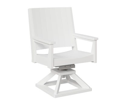 Berlin Gardens Mayhew Outdoor Poly Lumber Chat Swivel Rocker Dining Chair
