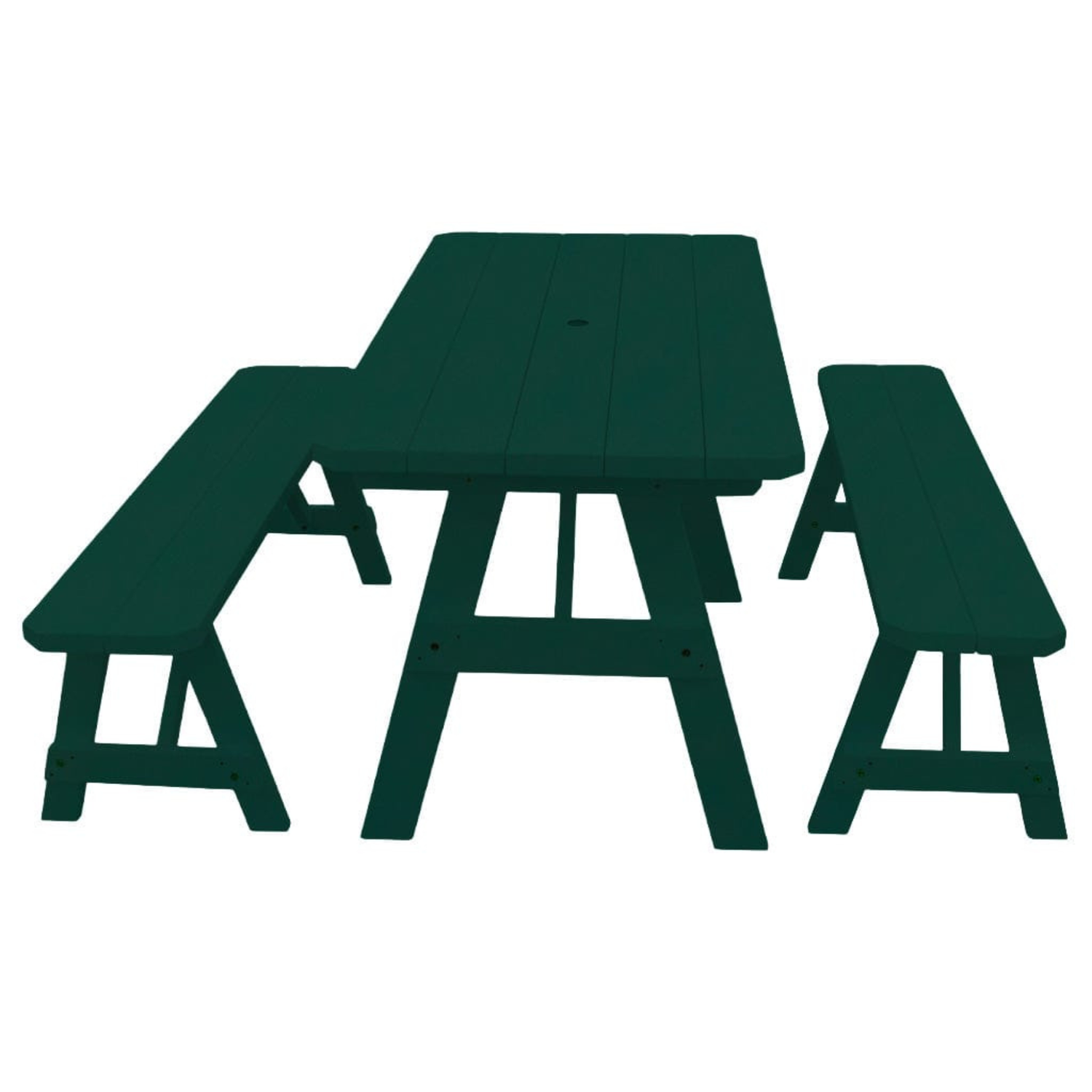 Keystone Amish Co. Pine Traditional Outdoor Dining Set with Benches